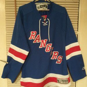 NY Rangers, RBK Official NHL Fanatics Jersey.Size L
